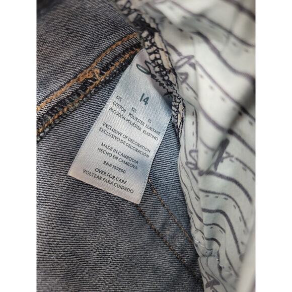 Seven7 Fashion Bootcut Jeans‎ Women’s Size 14 Blue Stretch High Rise Flare Denim - Picture 4 of 4